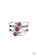 Load image into Gallery viewer, Triple The Twinkle - Pink ring F047

