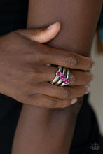 Load image into Gallery viewer, Triple The Twinkle - Pink ring F047

