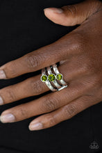 Load image into Gallery viewer, Triple The Twinkle - Green ring 967

