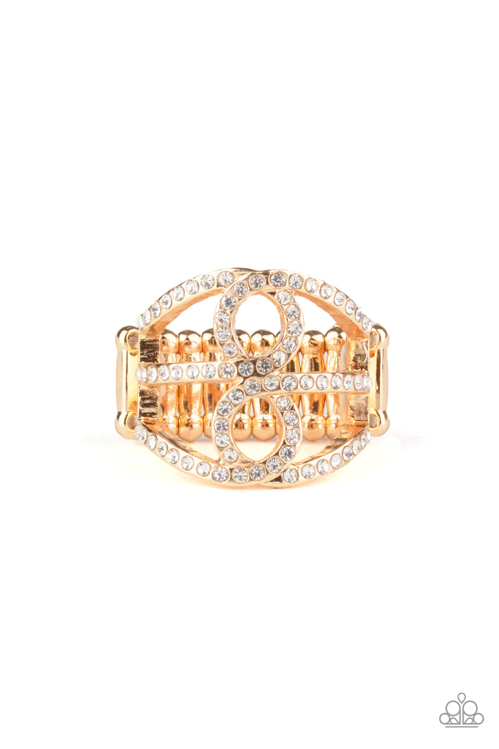 Fabulously Frosted - Gold ring 855