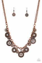 Load image into Gallery viewer, Meadow Masquerade - Copper necklace 1591
