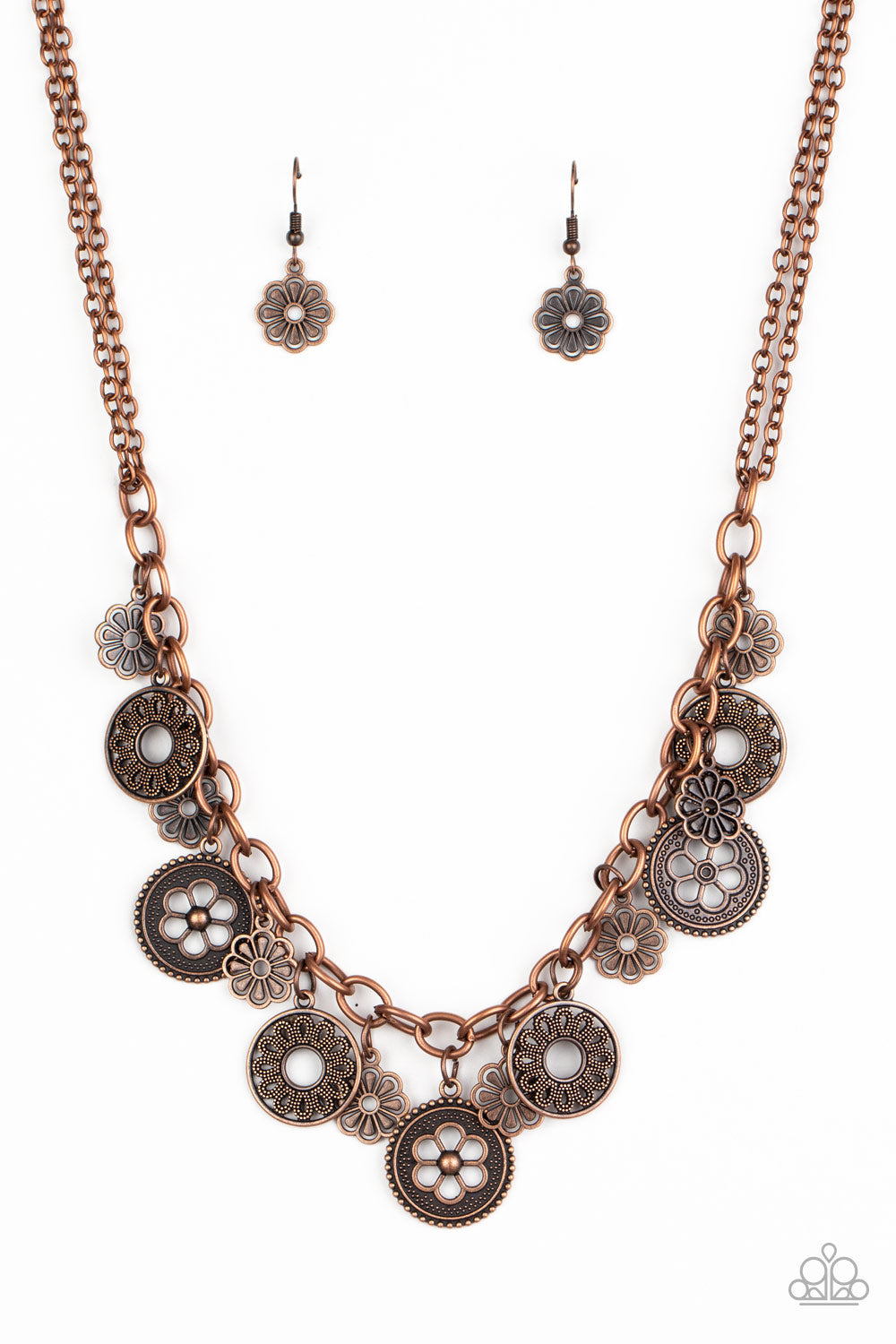 Meadow Masquerade - Copper necklace 1591