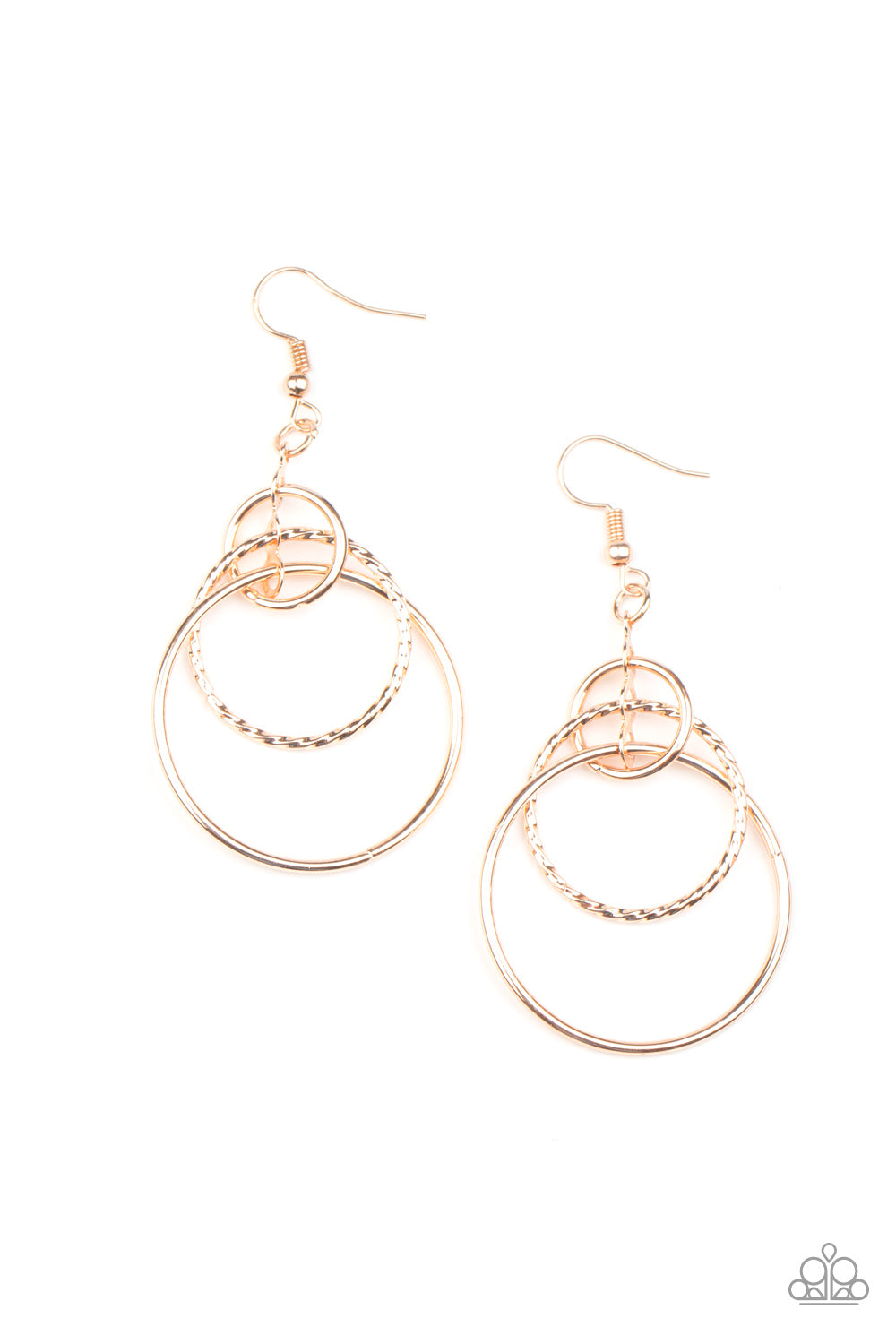 Three Ring Couture - Rose Gold earring 864