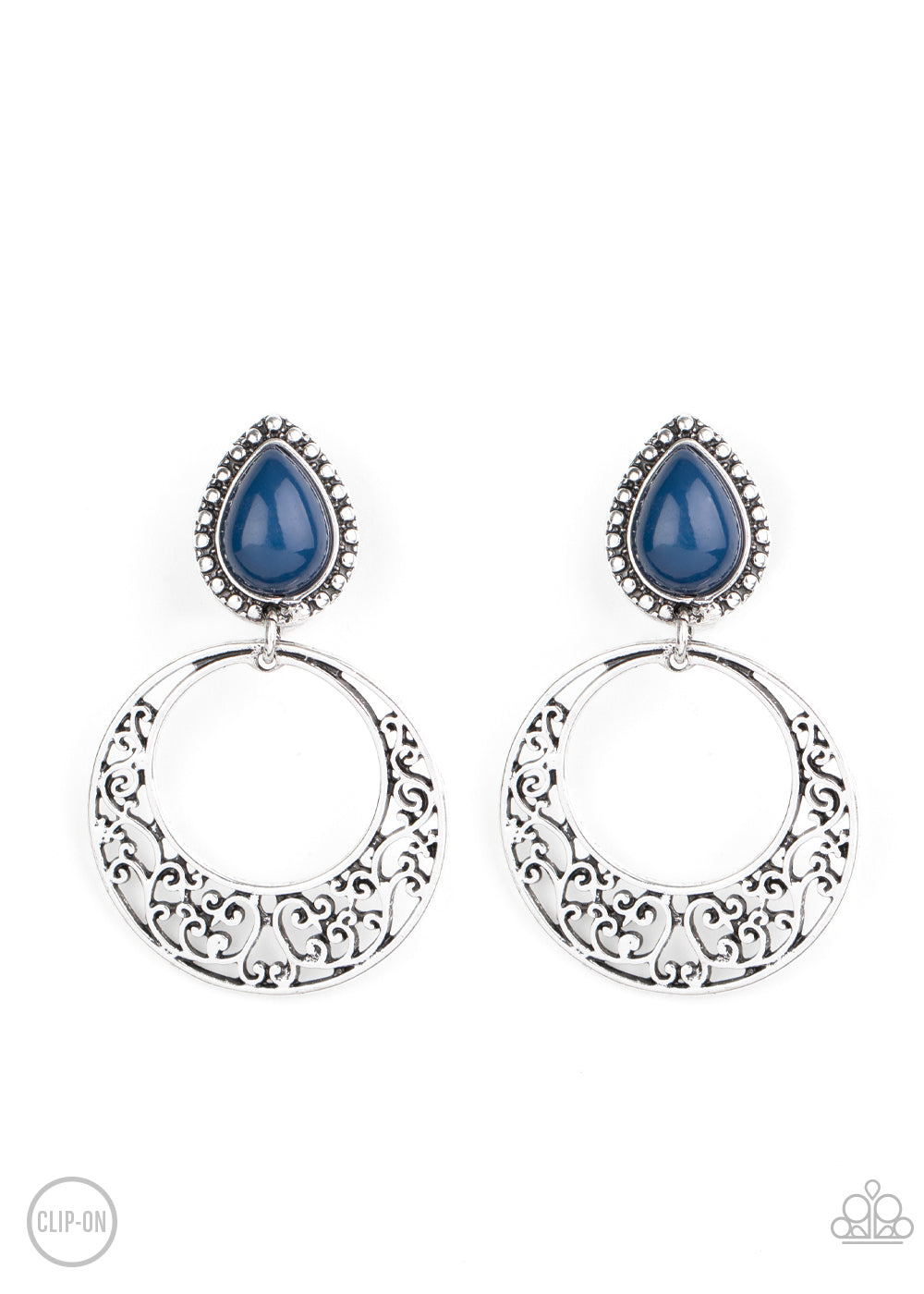 Exotic Escape - Blue clip-on earring 1519