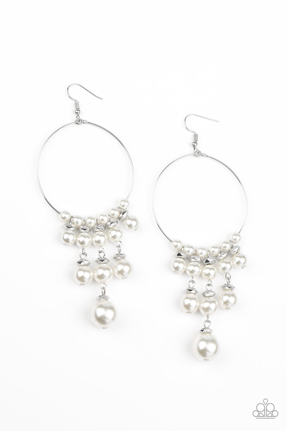 Working The Room - White hoop earring 1955