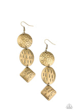 Load image into Gallery viewer, Mixed Movement - Brass earring 942

