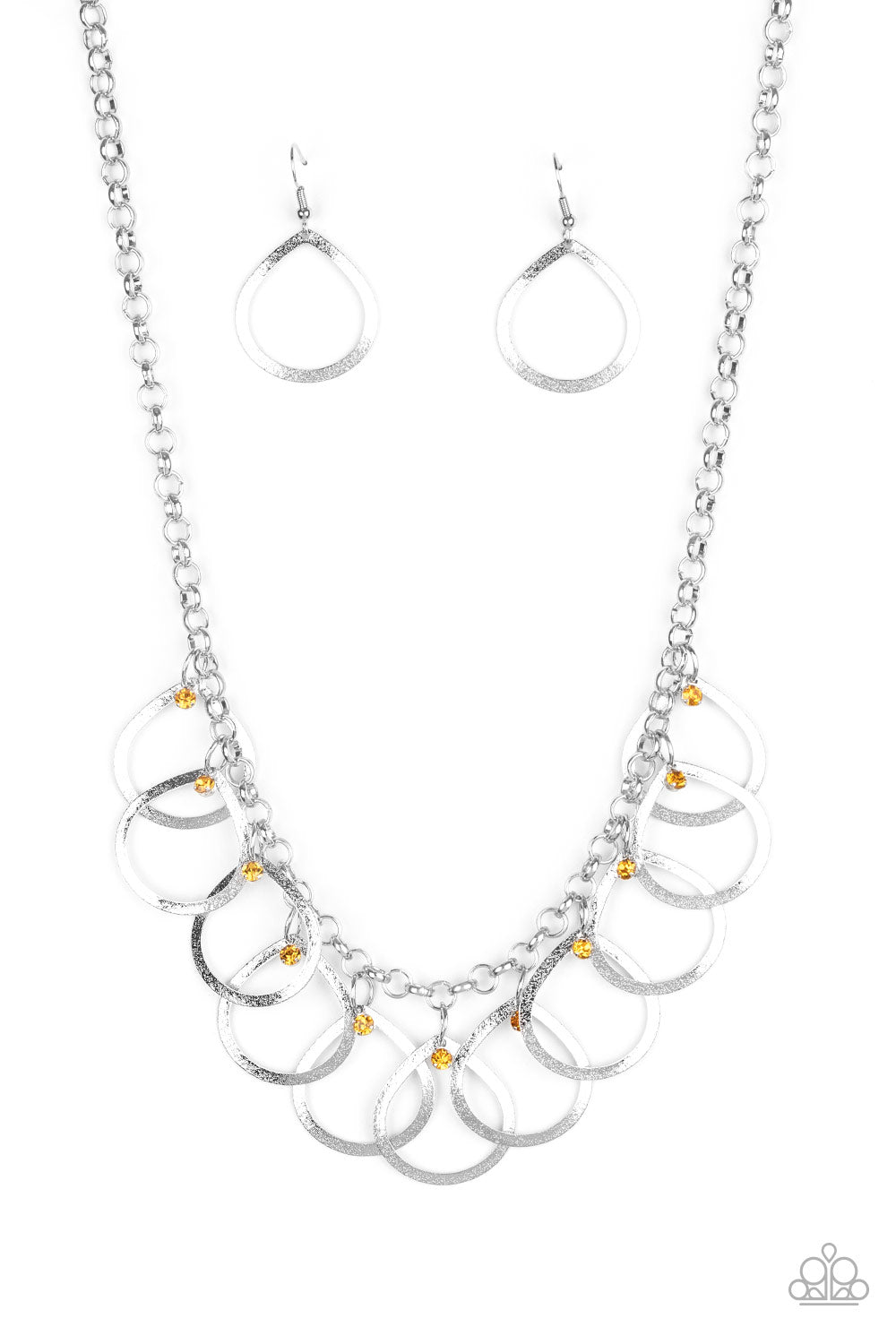Drop by Drop - Yellow necklace 857