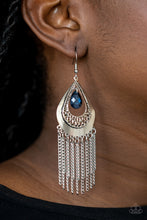 Load image into Gallery viewer, Scattered Storms - Blue earring 882

