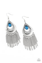 Load image into Gallery viewer, Scattered Storms - Blue earring 882
