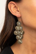 Load image into Gallery viewer, Star Spangled Shine - Brass earring 2117
