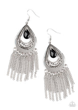 Load image into Gallery viewer, Scattered Storms - Black earring F067
