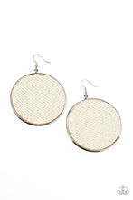 Load image into Gallery viewer, Wonderfully Woven - White earring 1582
