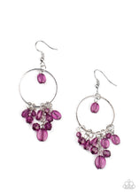 Load image into Gallery viewer, Where The Sky Touches The Sea - Purple earring F054
