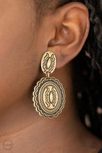 Load image into Gallery viewer, Ageless Artifact - Brass clip-on earring 1614
