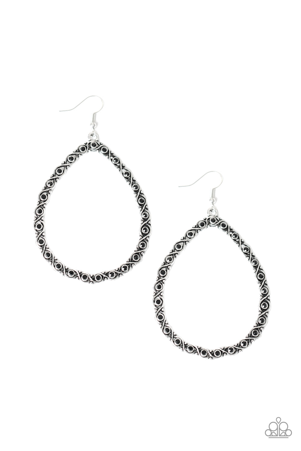 Galaxy Gardens - Black earring 882