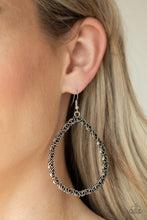 Load image into Gallery viewer, Galaxy Gardens - Black earring 882
