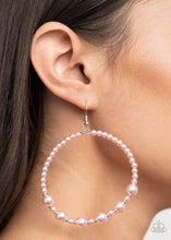 Load image into Gallery viewer, Boss Posh - Pink hoop earring 1856
