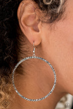 Load image into Gallery viewer, Wide Curves Ahead - Silver earring F036
