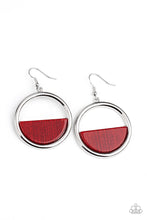 Load image into Gallery viewer, Stuck in Retrograde - Red earring F044
