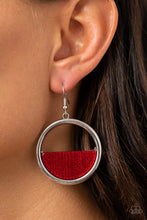 Load image into Gallery viewer, Stuck in Retrograde - Red earring F044
