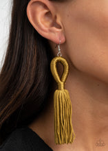 Load image into Gallery viewer, Tassels and Tiaras - Green Earring 1648
