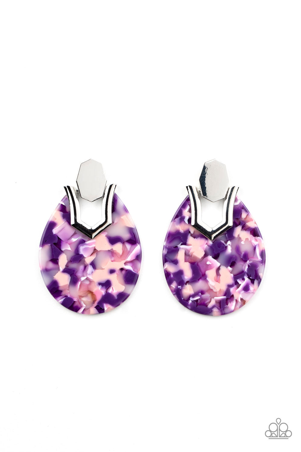 HAUTE Flash - Purple post earring 548