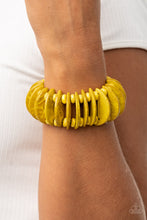 Load image into Gallery viewer, Tropical Tiki Bar - Yellow bracelet 840

