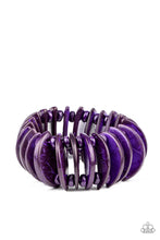 Load image into Gallery viewer, Tropical Tiki Bar - Purple bracelet 961
