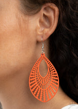 Load image into Gallery viewer, Bermuda Breeze - Orange earring 889
