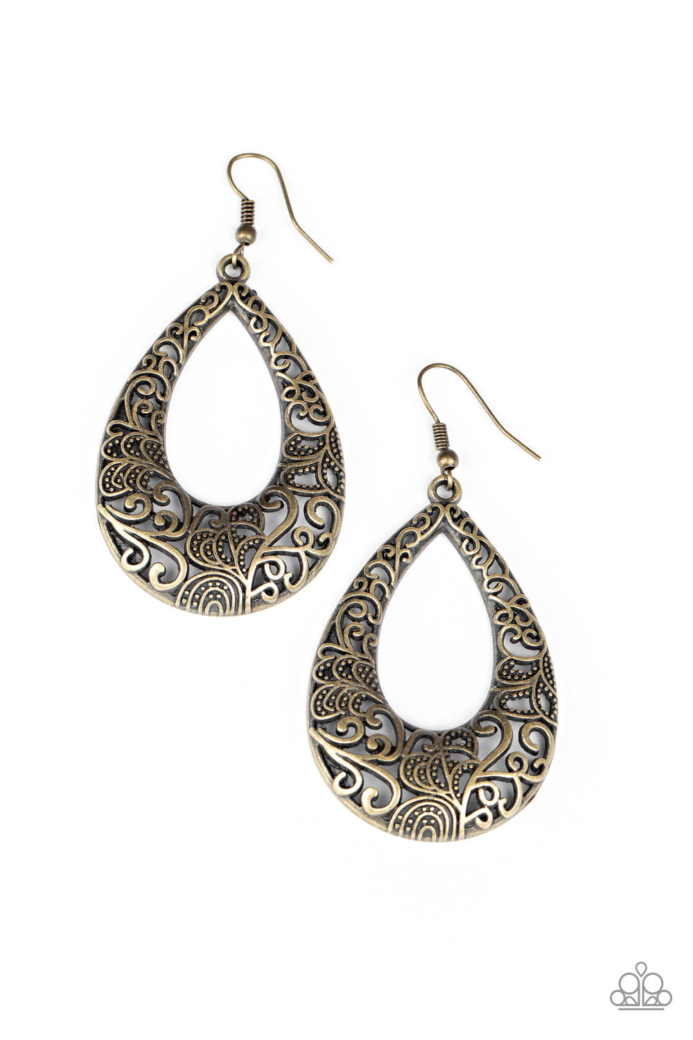 Get Into The GROVE - Brass earring 855
