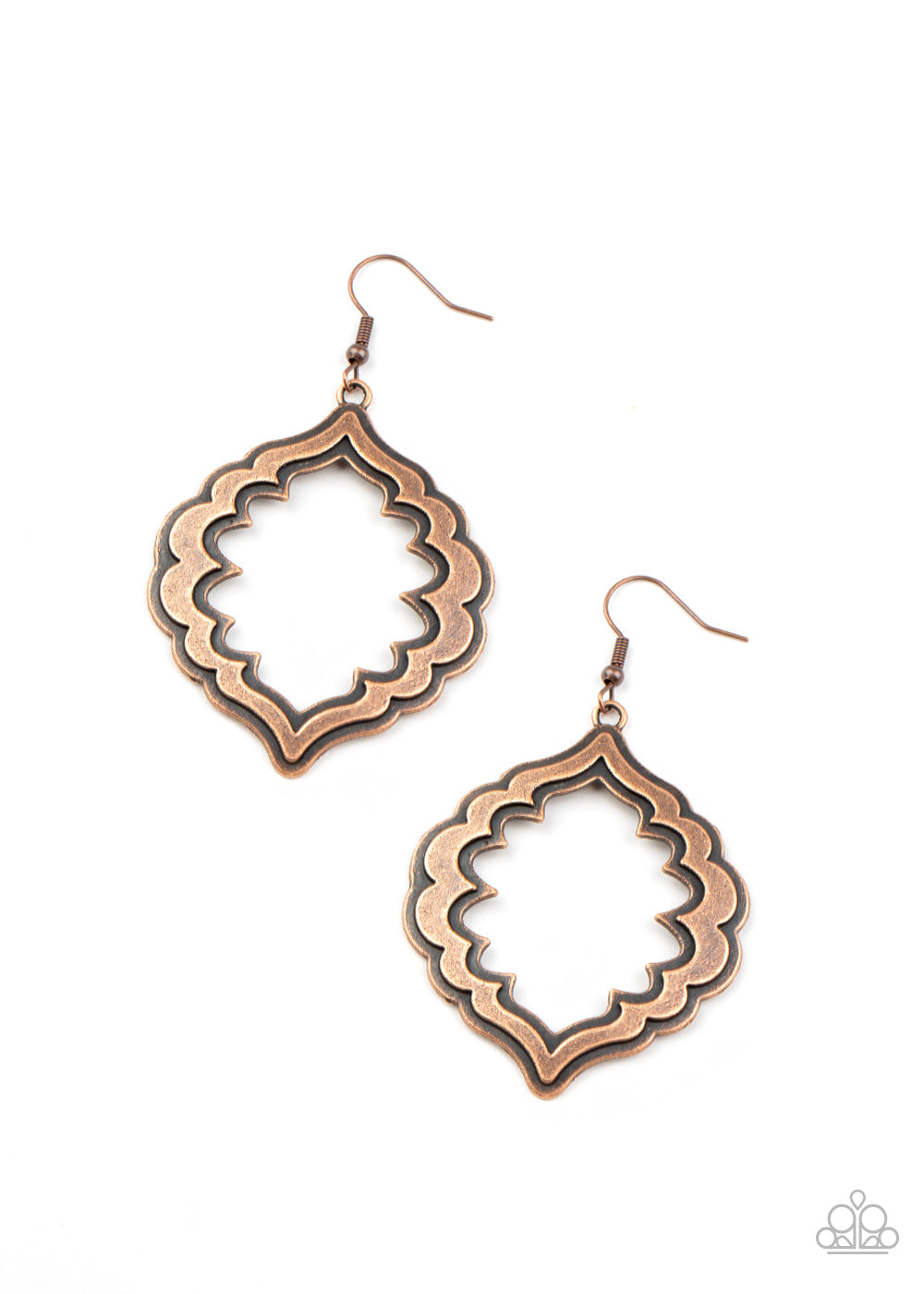 Taj Mahal Majesty - Copper earring 838