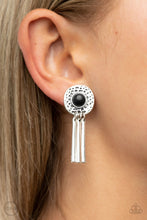 Load image into Gallery viewer, Desert Amulet - Black clip-on Earring 1549

