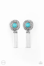 Load image into Gallery viewer, Desert Amulet - Blue clip-on earring 1601
