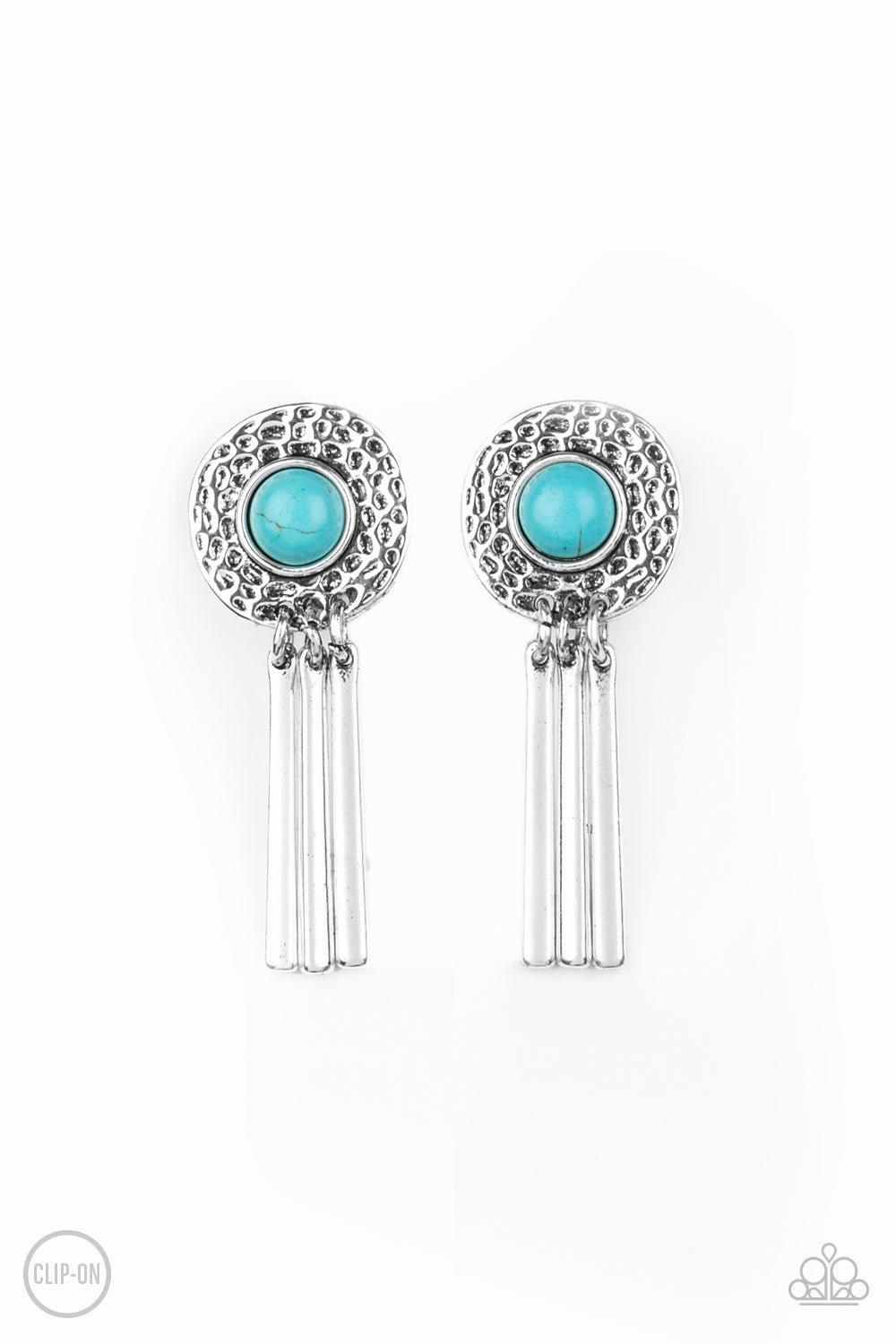 Desert Amulet - Blue clip-on earring 1601