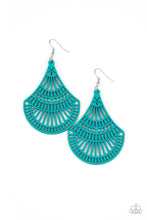 Load image into Gallery viewer, Tropical Tempest - Blue earring 1516
