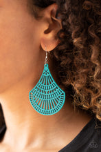 Load image into Gallery viewer, Tropical Tempest - Blue earring 1516
