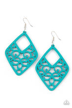 Load image into Gallery viewer, VINE For The Taking - Blue earring F044
