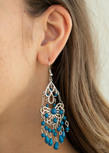 Load image into Gallery viewer, Glass Slipper Glamour - Blue earring 1606
