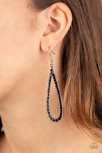 Load image into Gallery viewer, Glitzy Goals - Black earring 1702
