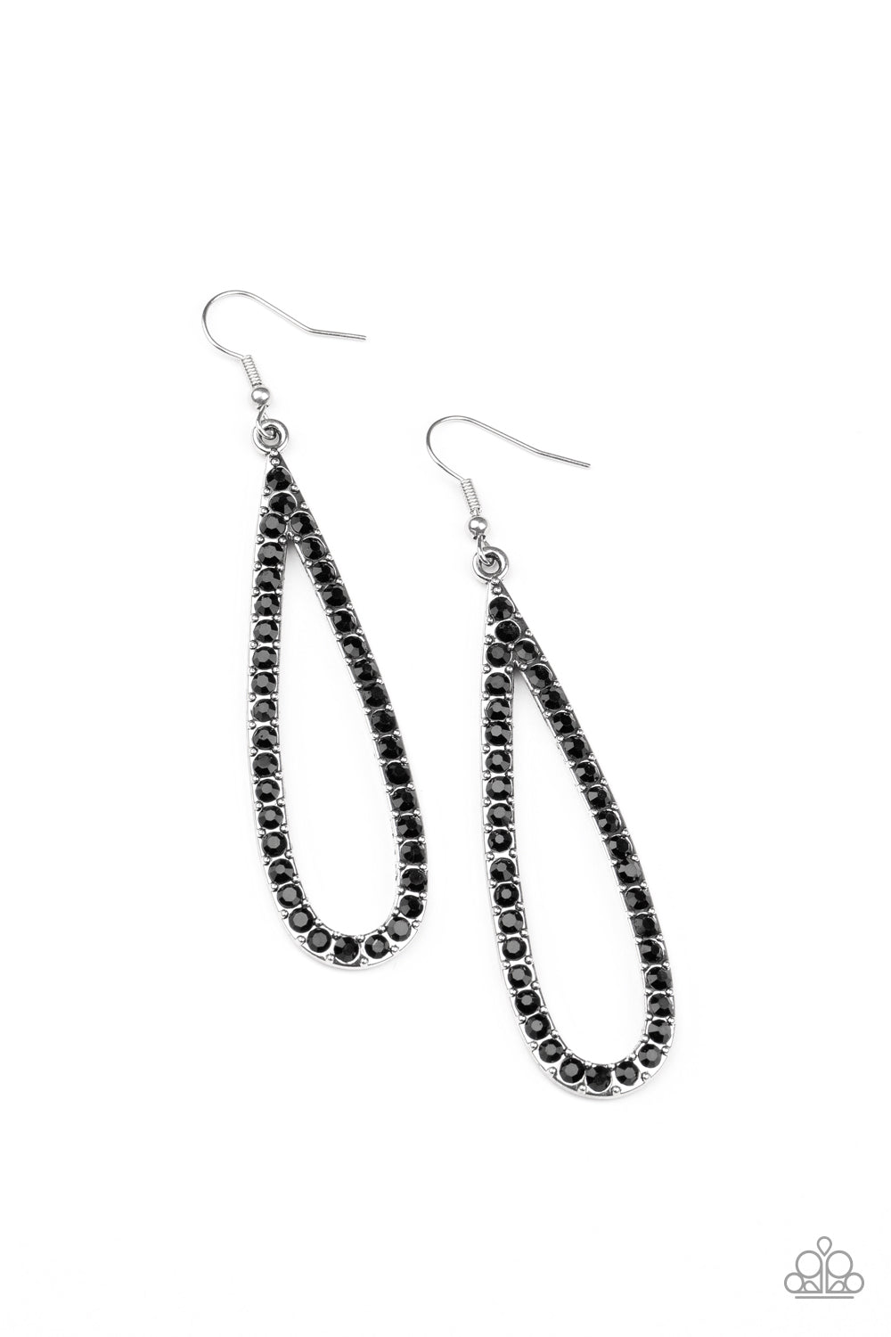 Glitzy Goals - Black earring 1702