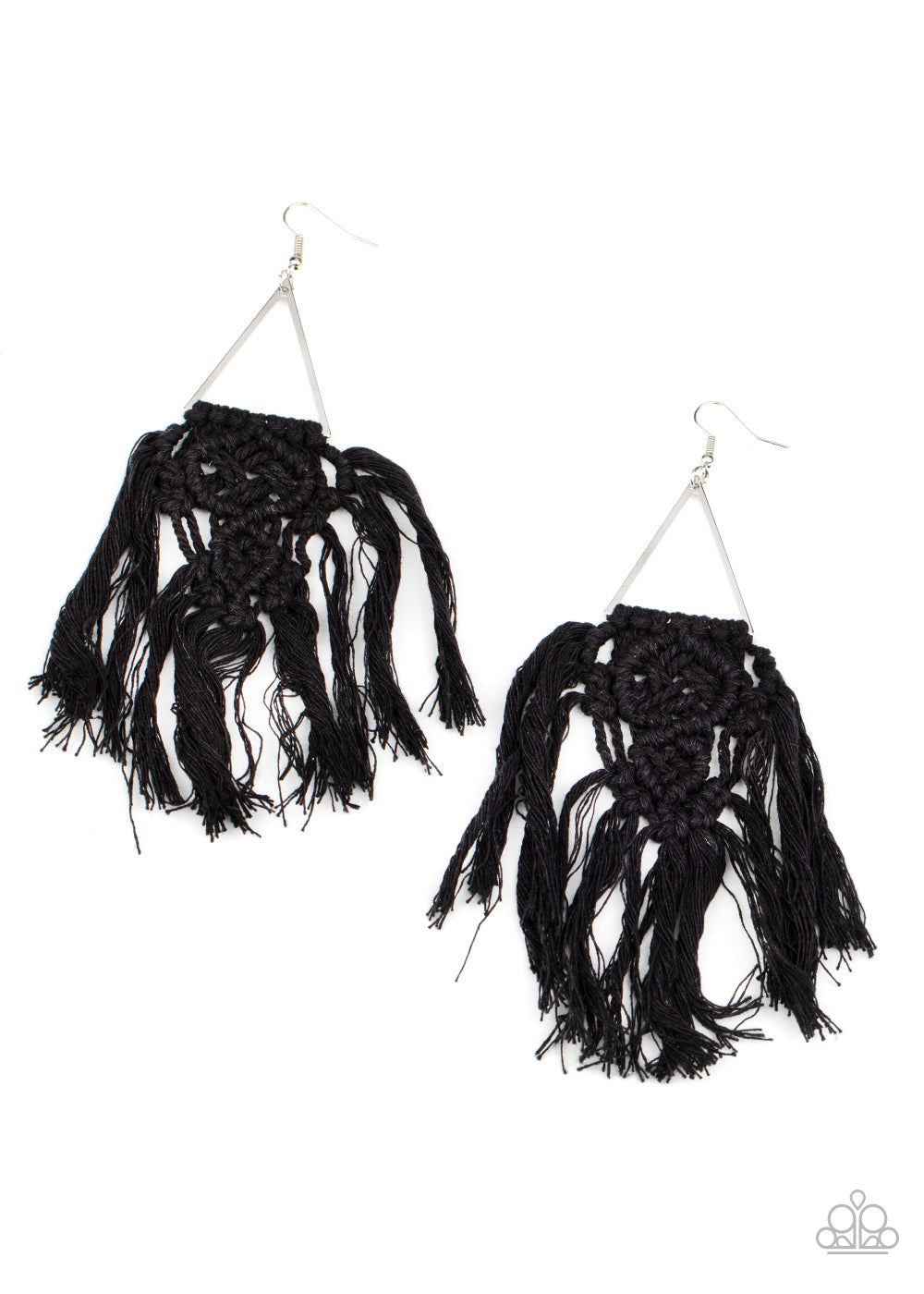Modern Day Macrame - Black earring 1971