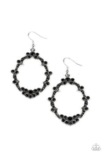 Load image into Gallery viewer, Sparkly Status - Black earring 1531
