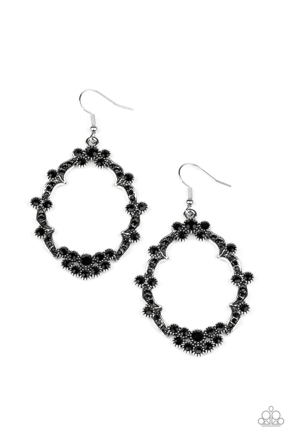Sparkly Status - Black earring 1531