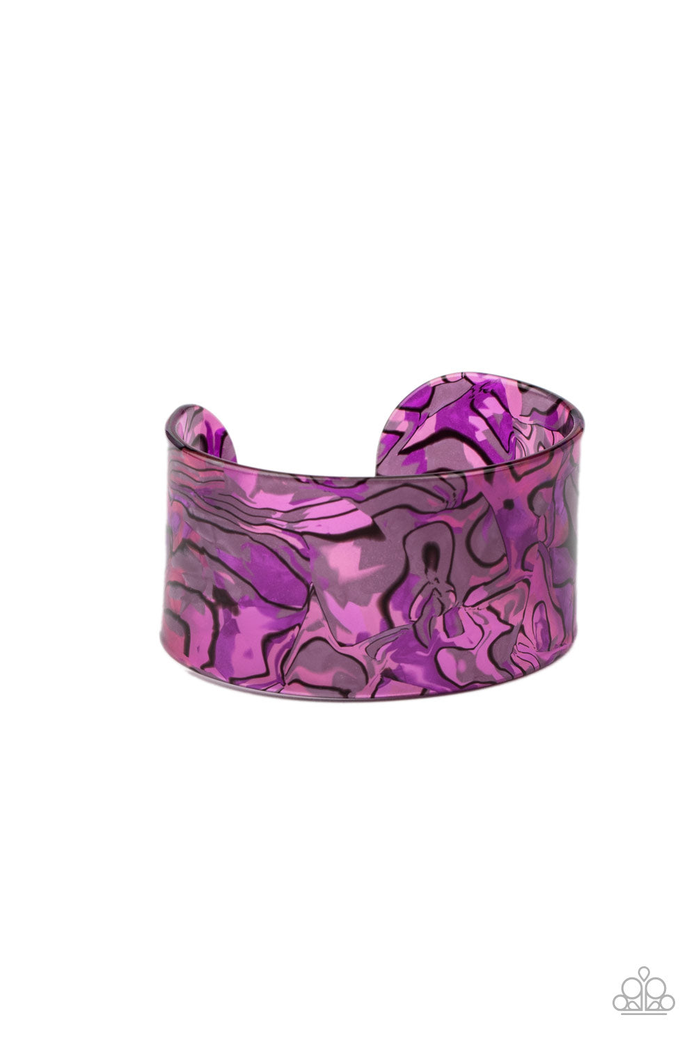 Cosmic Couture - Purple cuff bracelet C012