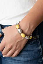 Load image into Gallery viewer, Decadently Dewy - Yellow bracelet 1589

