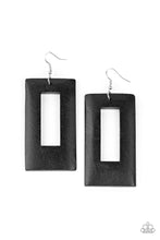Load image into Gallery viewer, Totally Framed - Black earring 518
