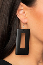 Load image into Gallery viewer, Totally Framed - Black earring 518
