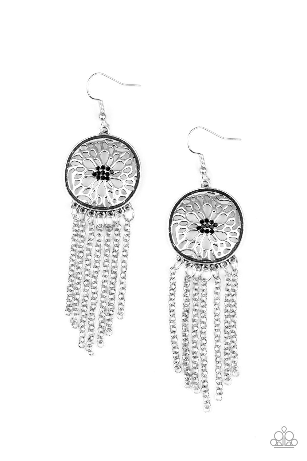 Blissfully Botanical - Black earring 1596