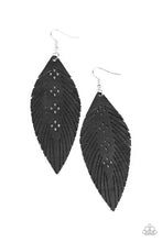 Load image into Gallery viewer, Wherever The Wind Takes Me - Black earring F022
