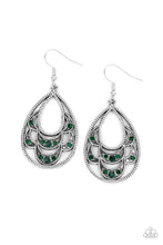 Load image into Gallery viewer, Malibu Macrame - Green earring 844
